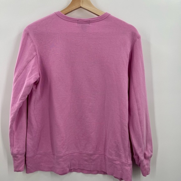 Basic Editions Vintage “Brave As A Mother” Pink Sweat Shirt Ladies Small - Picture 2 of 4